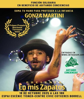 GONZA MARTINI PRESENTA UN ESPECTÁCULO DE MAGIA A BENEFICIO DE AGITANDO CONCIENCIAS en Barcelona