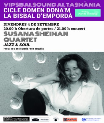 SUSANA SHEIMAN QUARTET. JAZZ & SOUL. CICLE DOMEN DONA'M en Girona