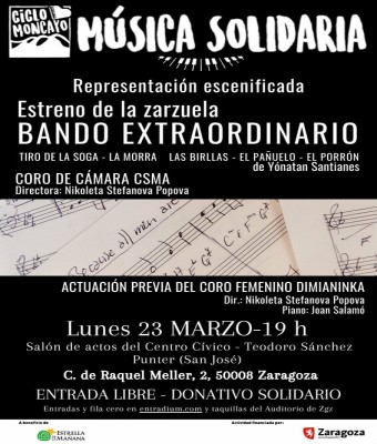 Zarzuela Bando Extraordinario en Zaragoza