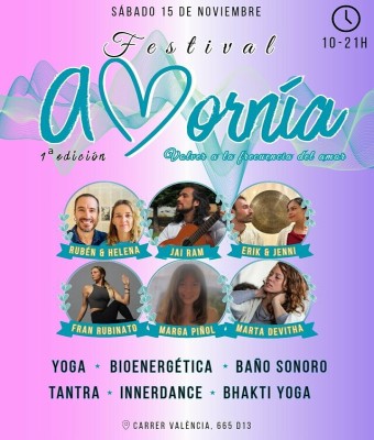 Festival AMORNÍA 1ª edición en Barcelona