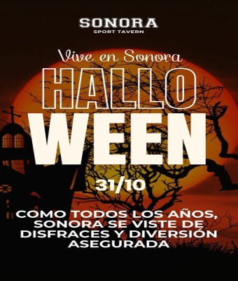 FIESTA HALLOWEEN SONORA  en Barcelona