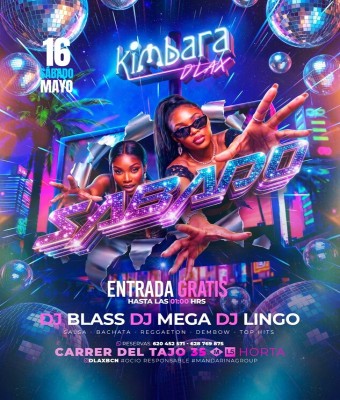 KIMBARA DLAX · SÁBADO 16 MAY26 en Barcelona