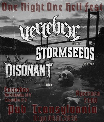 One Night one hell fest (Vertebrae + Stormseeds + disonant) en Pontevedra