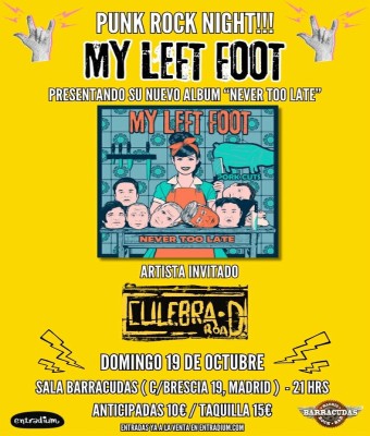 MY LEFT FOOT  & CULEBRA ROAD  :: PUNK ROCK NIGHT en Madrid