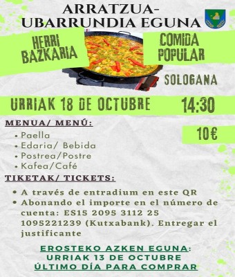 Heri bazkaria- comida popular en Araba/Álava