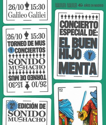 Torneo de Mus + Concierto de Menta y El Buen Hijo en Madrid