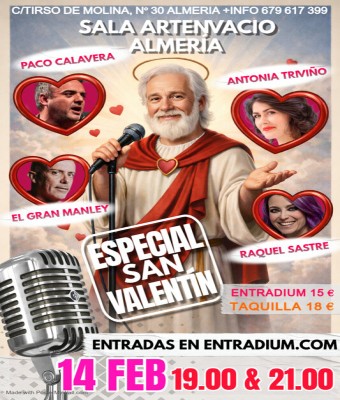 STAND UP COMEDY ARTENVACIO - ESPECIAL SAN VALENTÍN en Almería