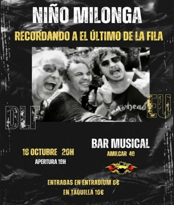 Niño Milonga. Recordando el Último de la fila en Barcelona