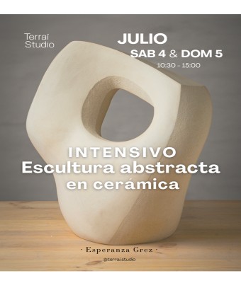 Taller intensivo escultura abstracta en cerámica  en Barcelona