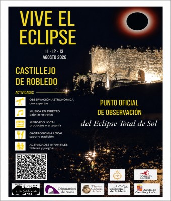 Vive el Eclipse Total de Sol 2026 en Castillejo de Robledo en Soria