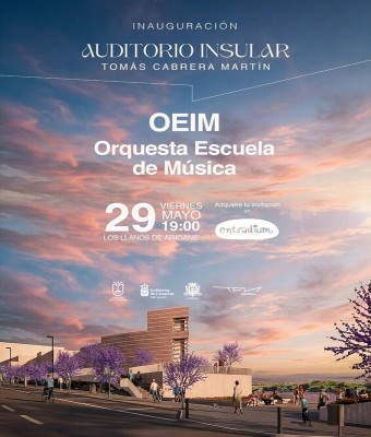 Inauguración Auditorio Insular-Viernes 29 de mayo en Santa Cruz de Tenerife