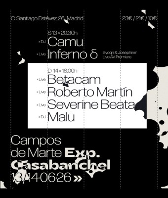 Campos de Marte Exp. Domingo 14/06 w/ Betacam » Roberto Martín » Severine Beata » Malu en Madrid