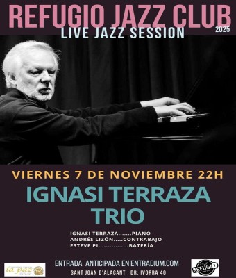 LIVE JAZZ SESSION - Ignasi Terraza Trío en Alicante/Alacant