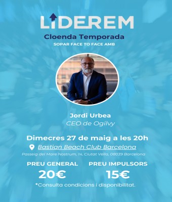 Sopar con Jordi Urbea  en Barcelona