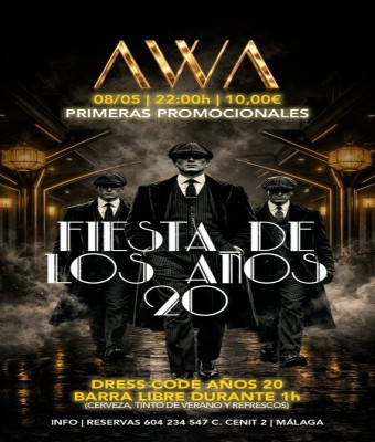 FIESTA DE LOS AÑOS 20 en Málaga