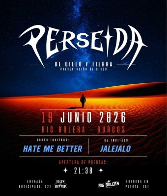 PERSEIDA - Presentación de disco (+HMB + JALEJALO) en Burgos