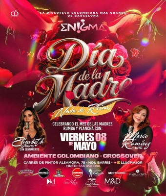 ENIGMA · VIERNES 8 MAY26 en Barcelona