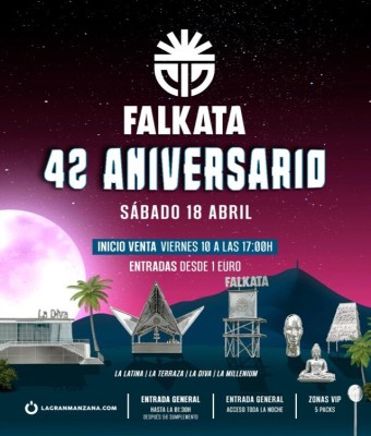 DISCOTECA FALKATA - SÁBADO 18 DE ABRIL - 42 ANIVERSARIO en Valencia