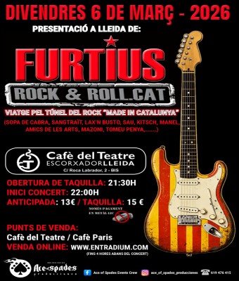 FURTIUS  ROCK&ROLL.CAT - CAFÈ DEL TEATRE LLEIDA