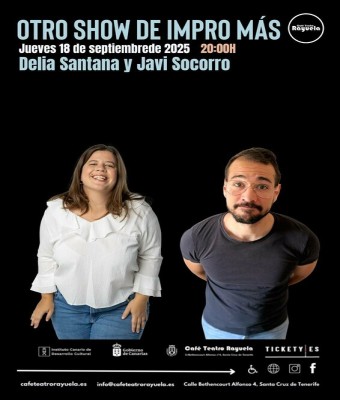 Otro Show de Impro Más, Delia Santana y Javi Socorro, en el Café Teatro Rayuela en Santa Cruz de Tenerife