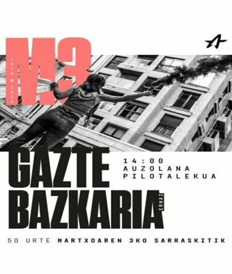 MARTXOAK 3 GAZTE BAZKARIA - MEMORIA ETA BORROKA en Araba/Álava