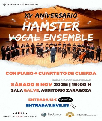 XV Aniversario Hamster Vocal Ensemble en Zaragoza