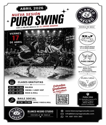 Puro Swing.Clases + Baile Social. Entradas Gratuitas por Entradium en Madrid