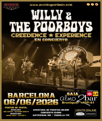 WILLY & THE POORBOYS - CREEDENCE EXPERIENCE - EN CONCIERTO - BARCELONA
