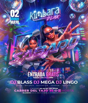 KIMBARA DLAX · SÁBADO 2 MAY26 en Barcelona