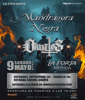 MANDRAGORA NEGRA Y OKULTOS en Badajoz