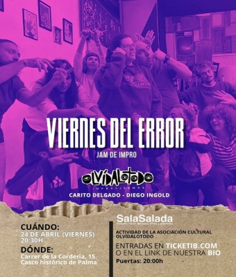 El viernes del error! La jam de impro donde equivocarse es lo mejor que nos puede pasar en Balears, Illes