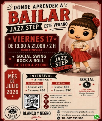 Intensivo Jazz Step. Solo Blues + Social. VeraSwing 2026 en Madrid