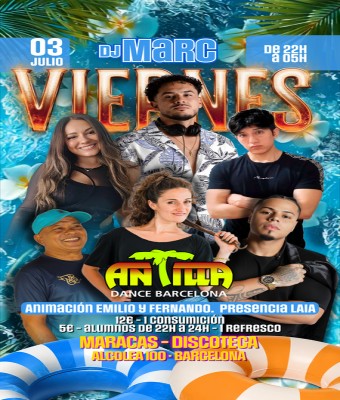 ANTILLA SALSA BARCELONA - VIERNES 3JUL26