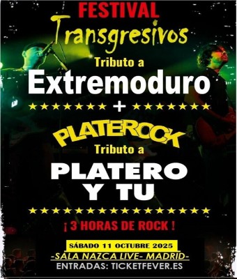 Tributo a Extremoduro y Platero y tú en Madrid