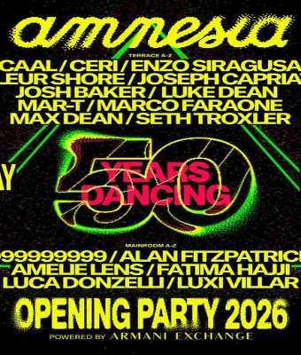 Amnesia Opening Party 2026 en Ibiza