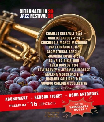 Alternatilla Jazz Fest 25 - ABONAMENTS PREMIUM en Balears, Illes