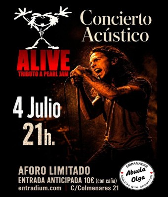 Alive (tributo a Pearl Jam) en acústico en Palmas, Las