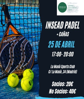 Torneo de pádel de Primavera INSEAD 2026 en Madrid