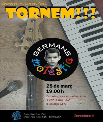Tornem! Concert Germans Molèstia en Barcelona