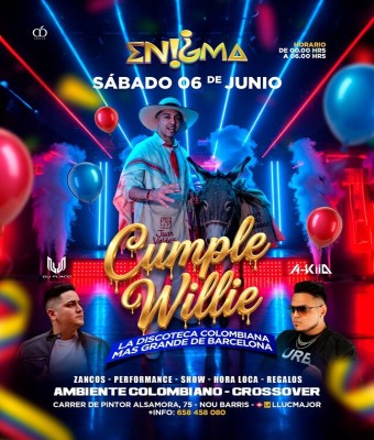 ENIGMA · SÁBADO 6 JUN26 en Barcelona