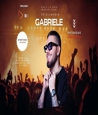 Gabriele en concierto en Barcelona