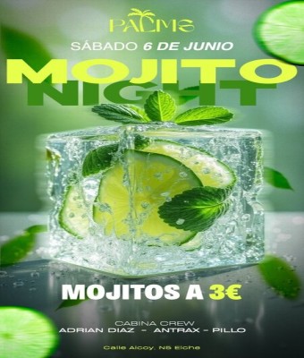 SÁBADO 6 junio mojitos en Alicante