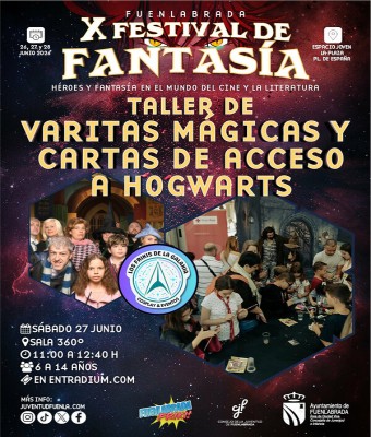 TALLER DE "VARITAS MÁGICAS" Y CARTAS A HOWARDS en Madrid
