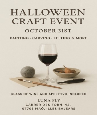 Halloween Crafts and Wine Evening  en Balears, Illes