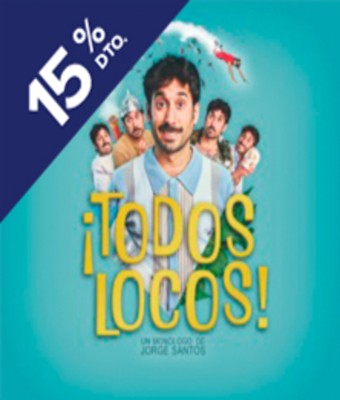 ¡Todos Locos! Un monólogo sobre salud mental de Jorge Santos - Teatro Sofía en MADRID