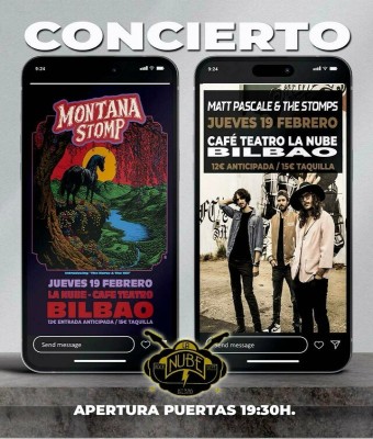 MONTANA STOMP Y MATT PASCALE & STOMPS en Bizkaia