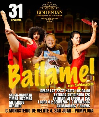 Sábado 31/01/26 Báilame! en Sábado en Navarra