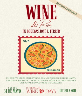 WINE & RICE en Bodegas José L. Ferrer en Balears, Illes