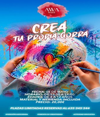TALLER DECORA TU GORRA en Málaga