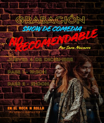 Grabación Show de comedia Sara Navarro  en Valencia/València